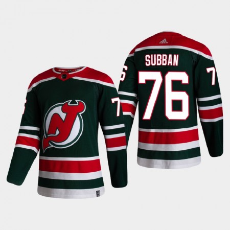 Camisola New Jersey Devils P.K. Subban 76 2020-21 Reverse Retro Authentic - Homem
